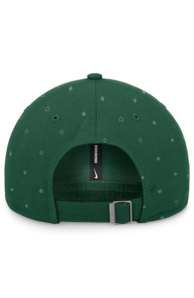 Nike Men's Nike  Green Oakland Athletics Primetime Print Club Adjustable Hat, Alternate, color, 