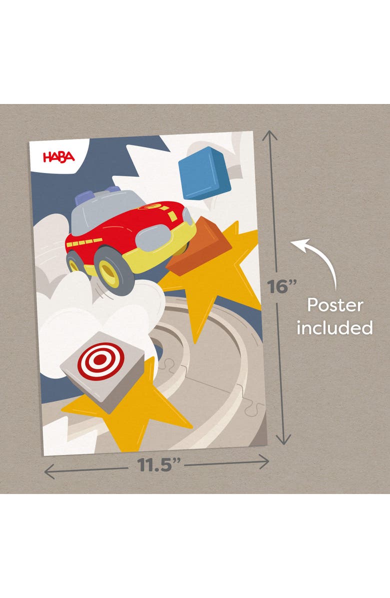 HABA Cars - My First Racetrack, 27 Piece Sustainable Kids' Race Track Set for Toddlers Ages 2+, Alternate, color, Multi