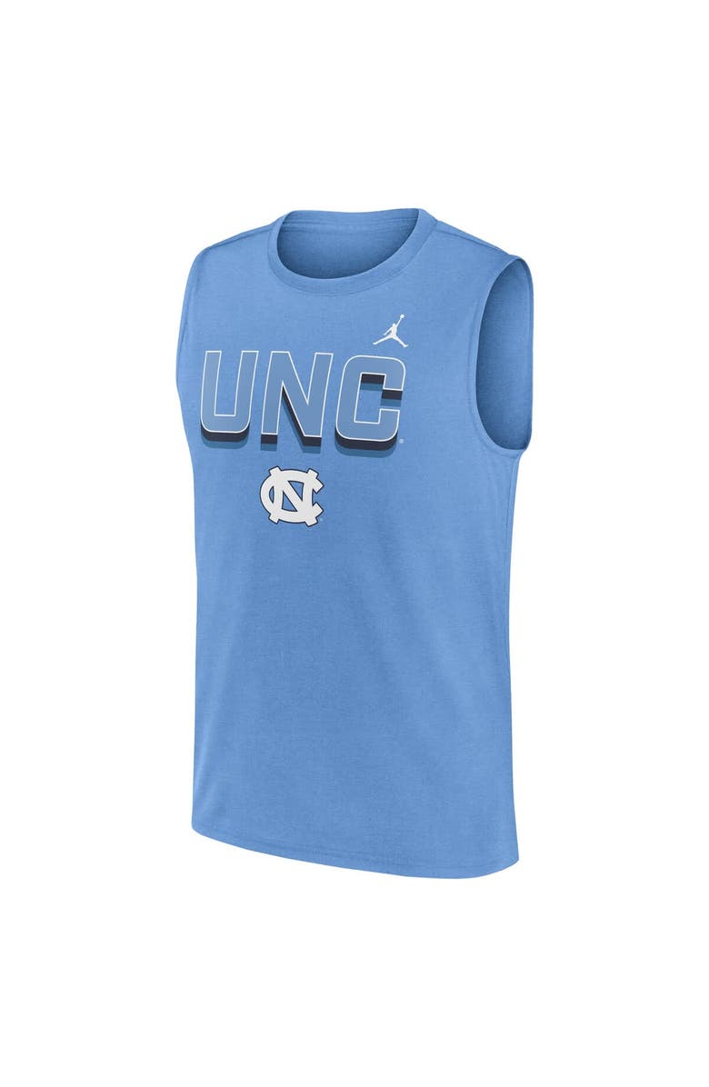 Jordan Brand Men's Jordan Brand Carolina Blue North Carolina Tar Heels Primetime Tricode Legend Performance Tank Top, Alternate, color, Light Blue