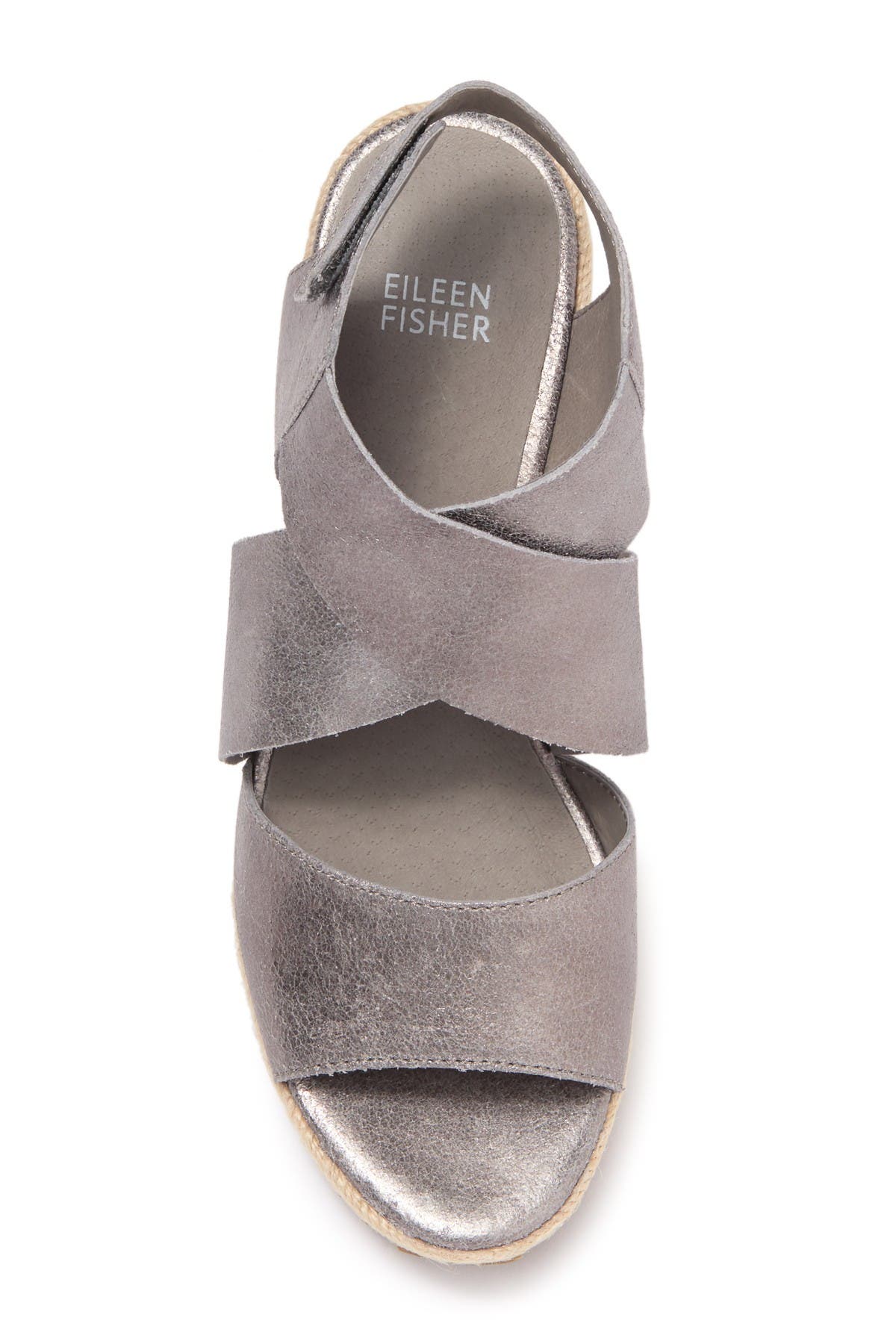 'Willow' Espadrille Wedge Sandal, Alternate, color, SILVER