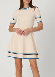 Shoshanna Contrast Border Knit Kate Dress