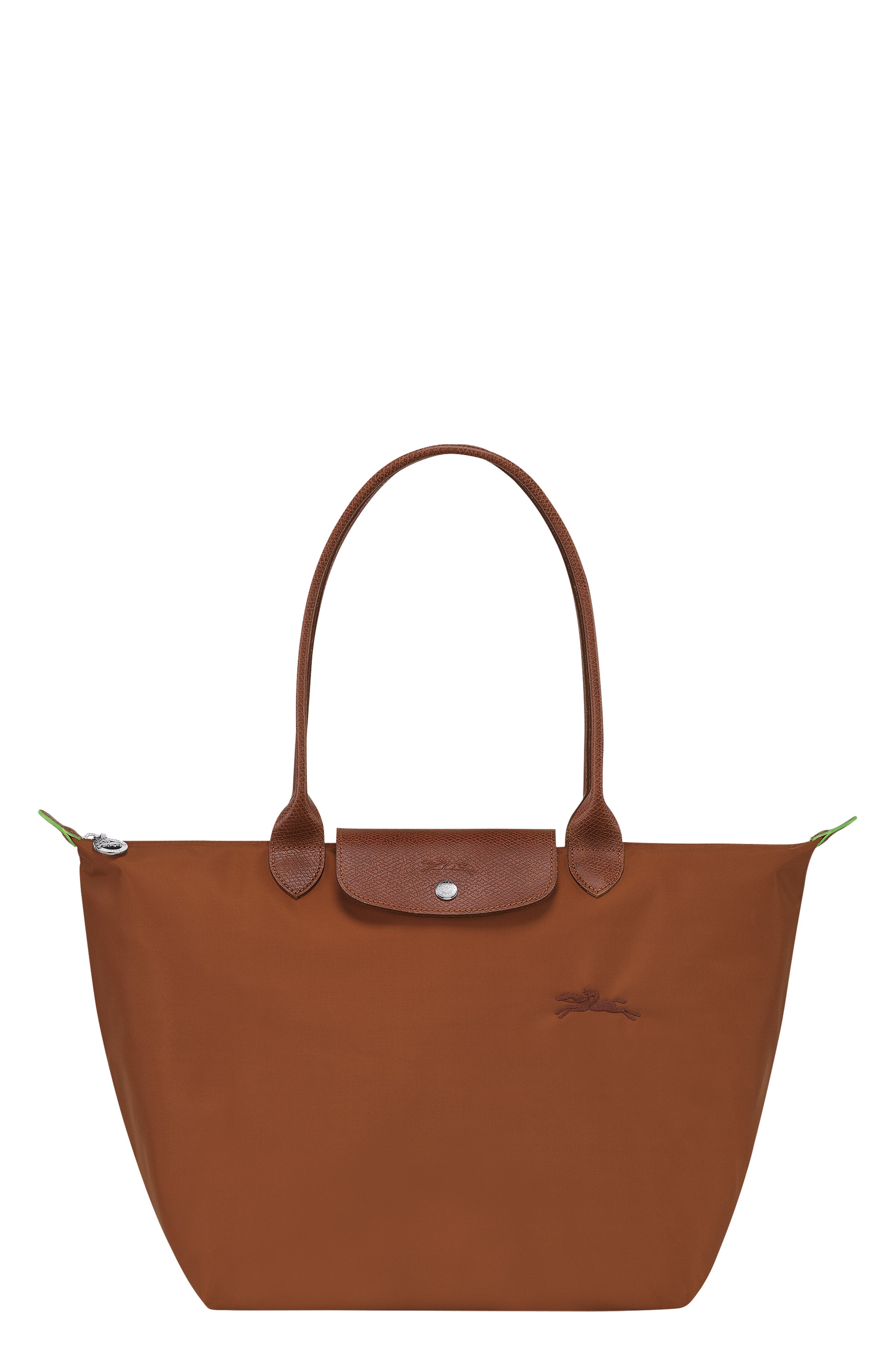 Longchamp Le Pliage Green Recycled Canvas Shoulder Tote, Main, color, 