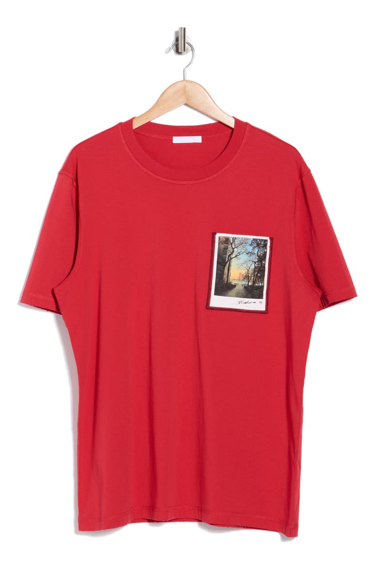 Postcard T-Shirt, Alternate, color, BORDEAUX
