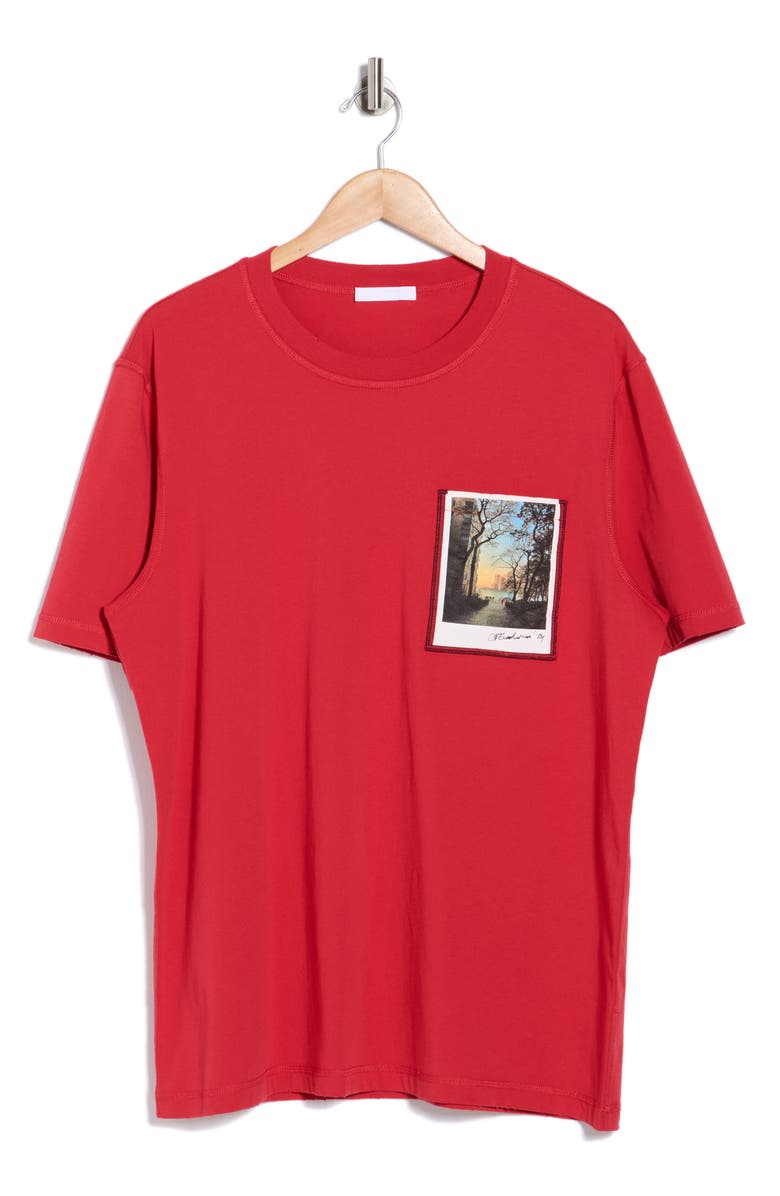 Helmut Lang Postcard T-Shirt, Alternate, color, Bordeaux