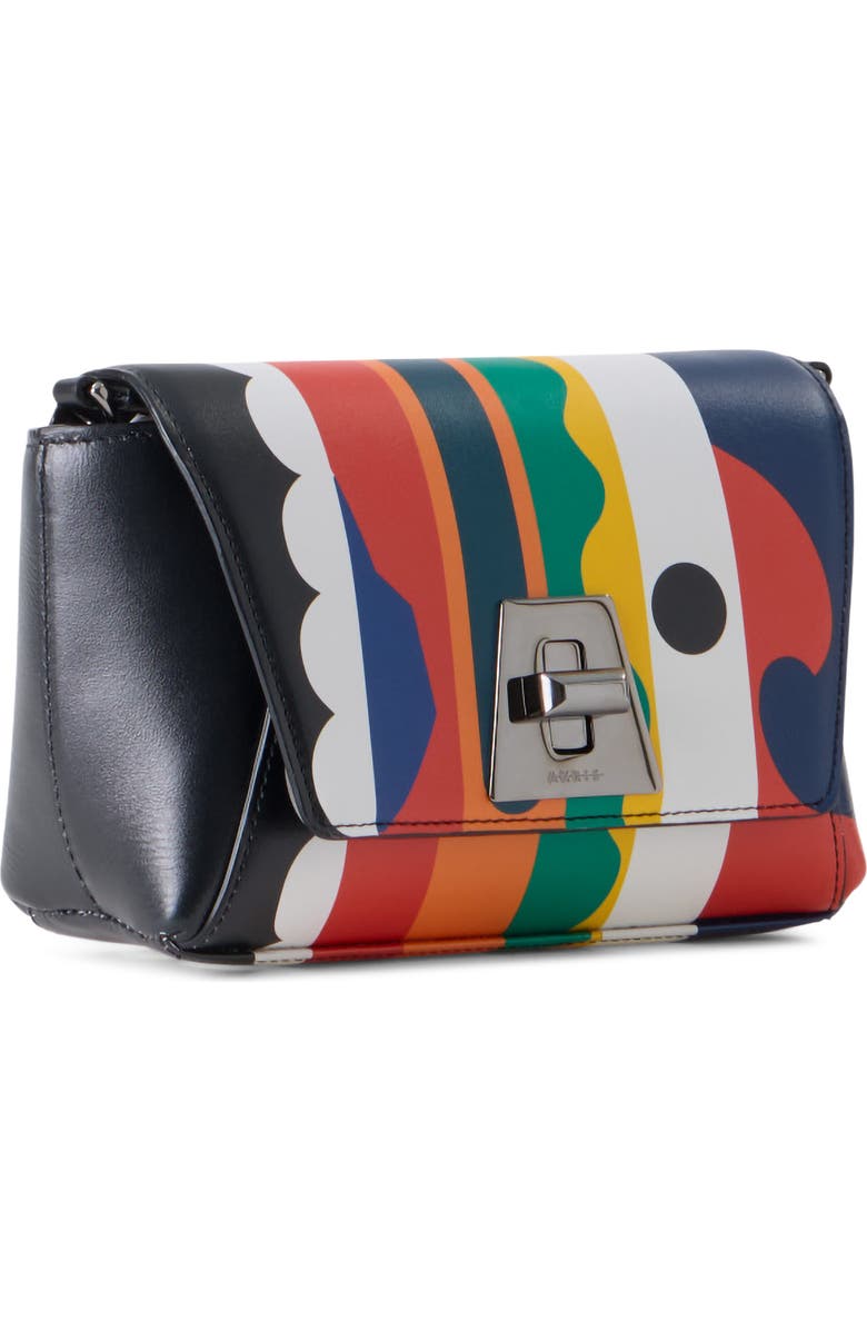 Akris Little Anouk Leather Crossbody Bag, Alternate, color, Orange Multicolor