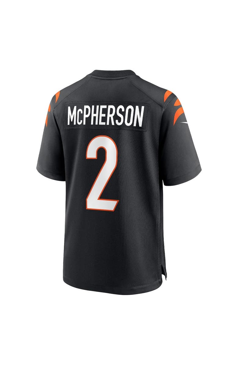 Nike Men's Nike Evan McPherson Black Cincinnati Bengals Team Game Jersey, Alternate, color, Black