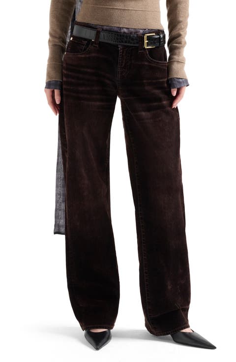 Low Straight Leg Jeans