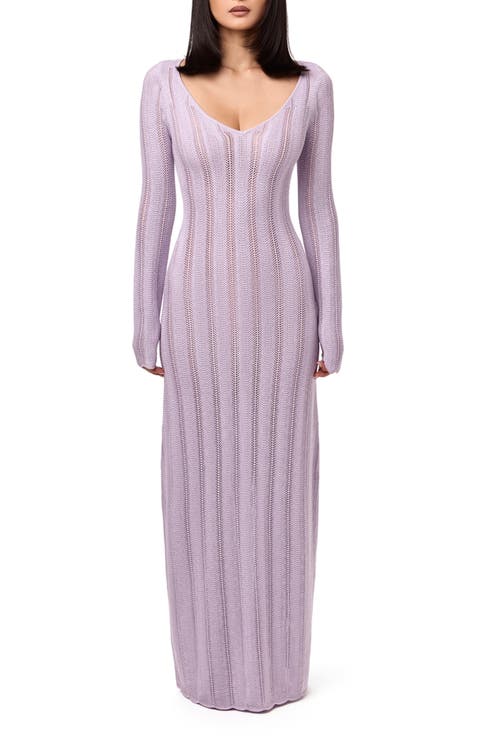 Long Sleeve Knit Maxi Dress