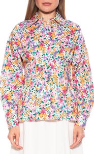 Alexia Admor Calliope Fitted Long Sleeve Button-Up Shirt