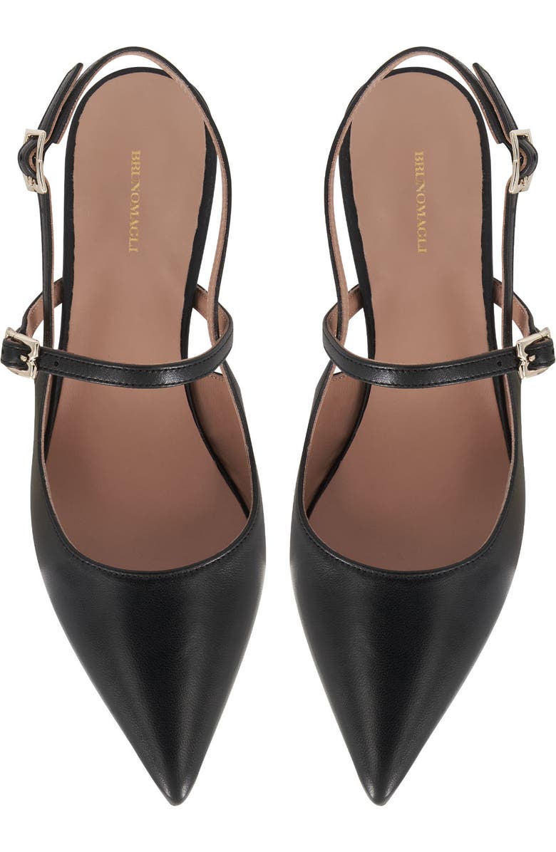 Bruno Magli Luciana Pointed Toe Slingback Pump, Alternate, color, Black