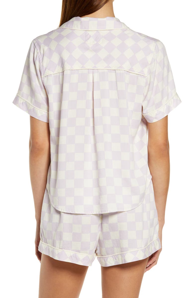 Rails Darcie Short Pajamas, Alternate, color, Lavender Checkboard
