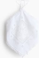 H&M Lace-detail Halterneck Top