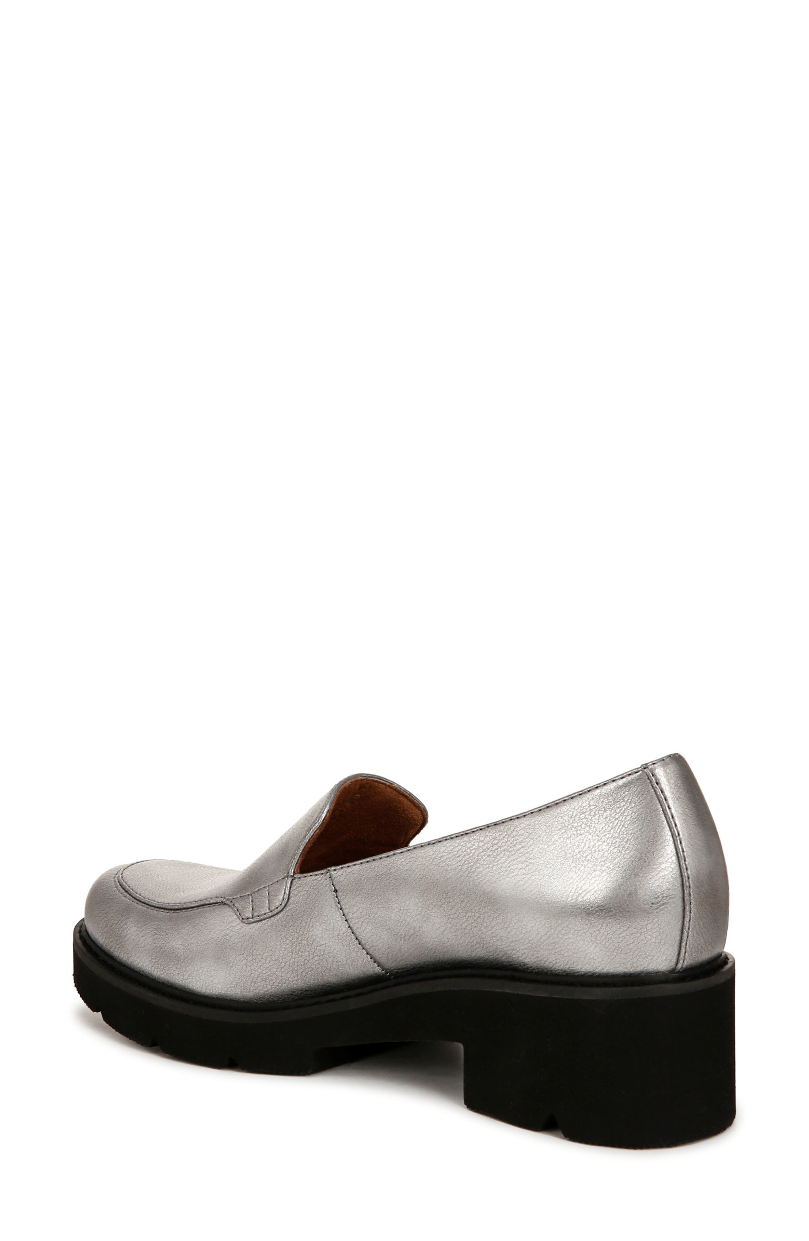 Naturalizer Cabaret Loafer, Alternate, color, Pewter Faux Leather