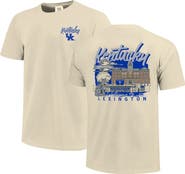 IMAGE ONE Men's Image One  Natural Kentucky Wildcats Comfort Colors Hand-Drawn Campus Stack T-Shirt