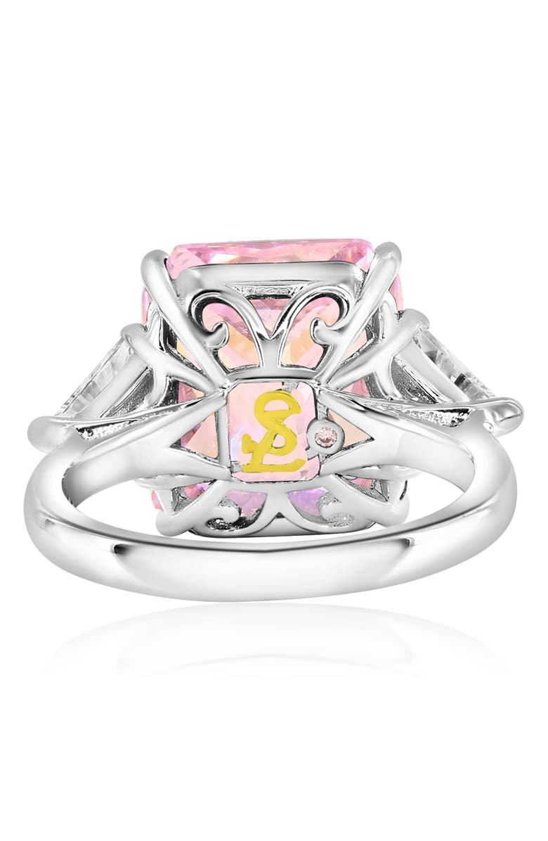 SUZY LEVIAN Gala Cubic Zirconia Engagement Ring, Alternate, color, Pink