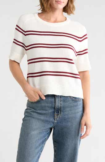 Nautical Stripe Cotton Blend Sweater