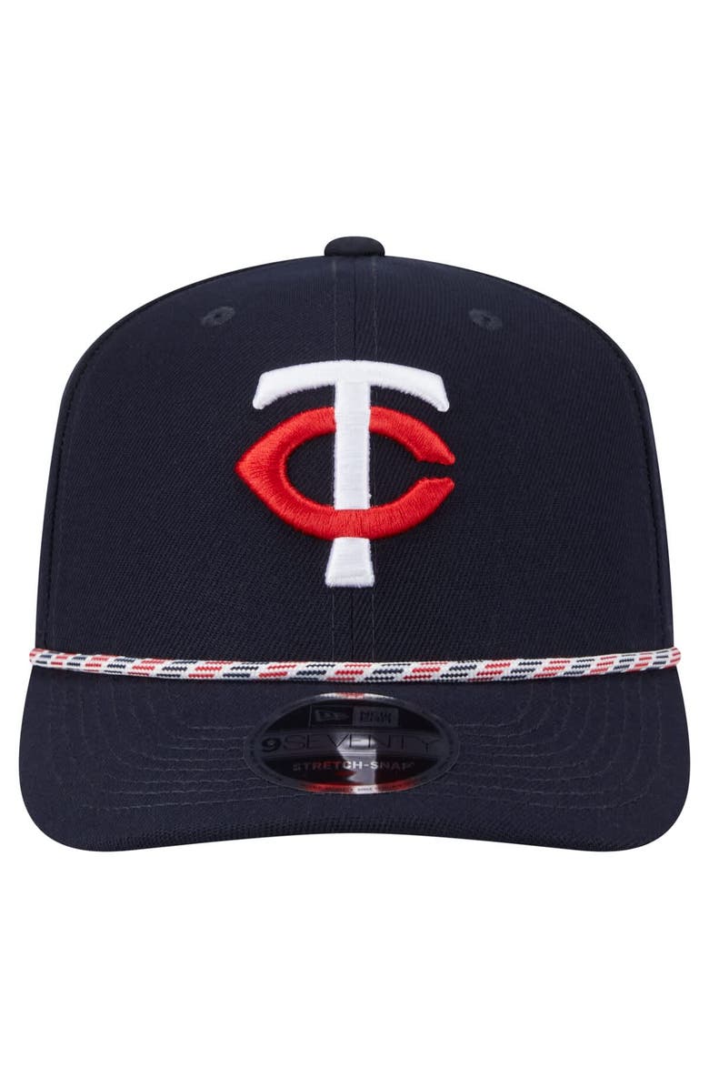 New Era Men's New Era Navy Minnesota Twins Multi-Rope 9SEVENTY Stretch-Snap Hat, Alternate, color, 