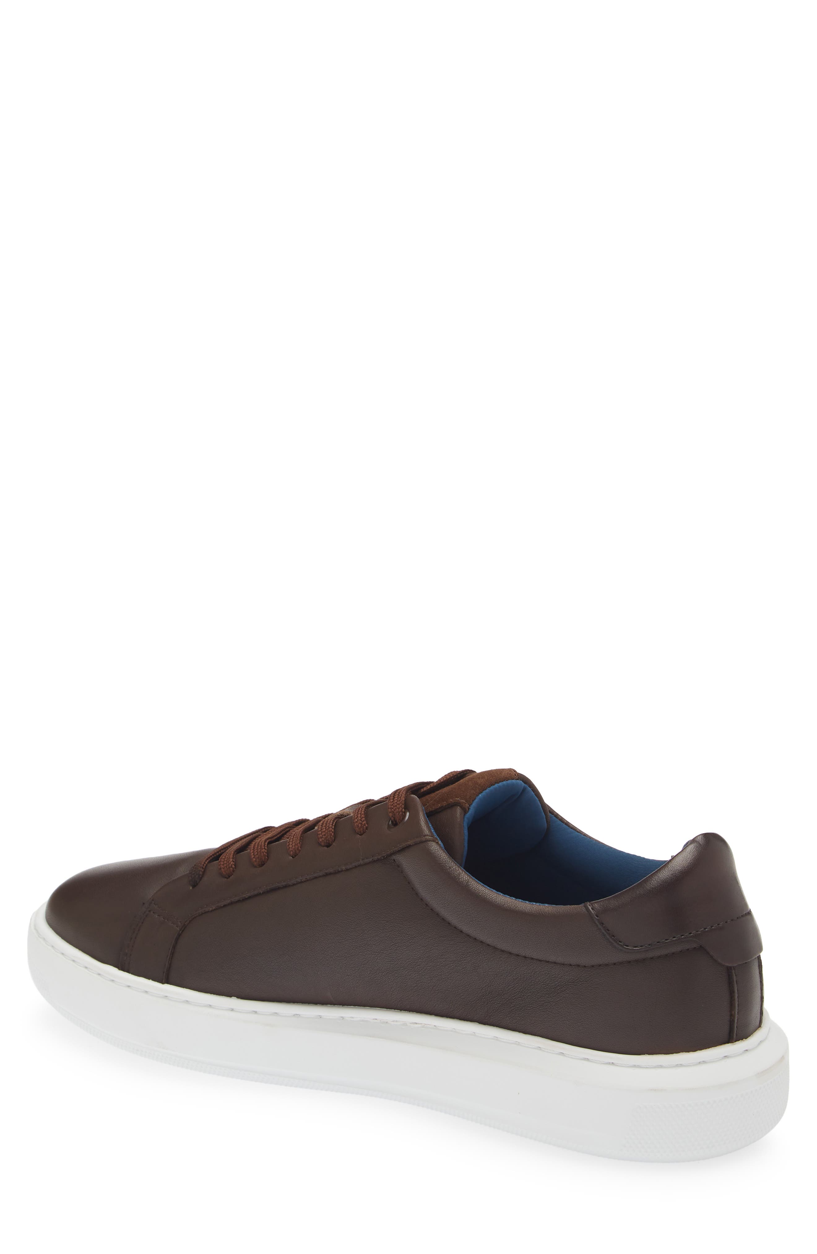 G Brown Puff Low Top Leather Sneaker, Alternate, color, Brown
