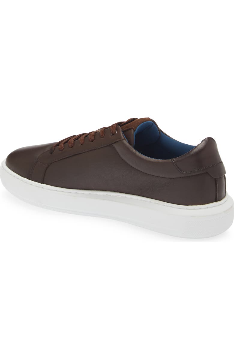 G Brown Puff Low Top Leather Sneaker, Alternate, color, Brown