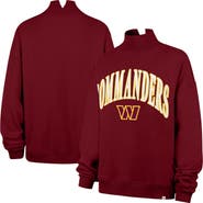 '47 Women's '47 Burgundy Washington Commanders Oversized Vantage Mock Neck Sweatshirt