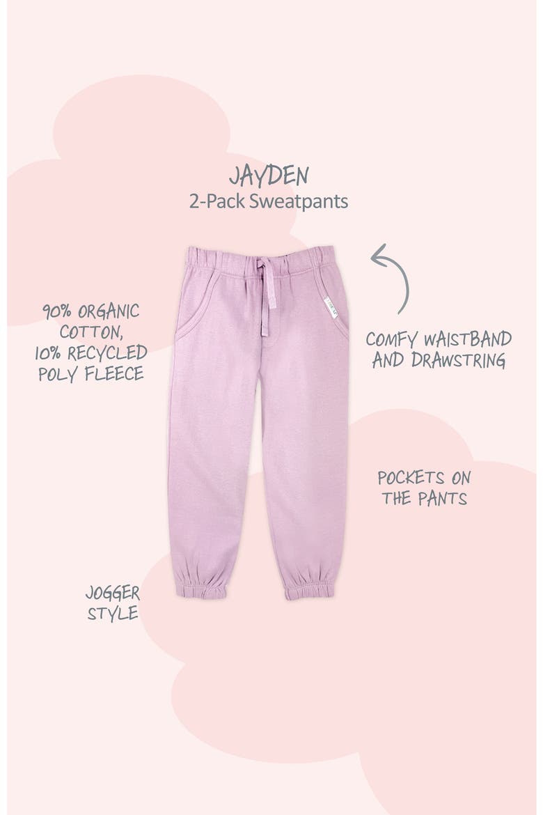 Jayden Assorted 2-Pack Joggers, Alternate, color, LILAC SORBET CAMO