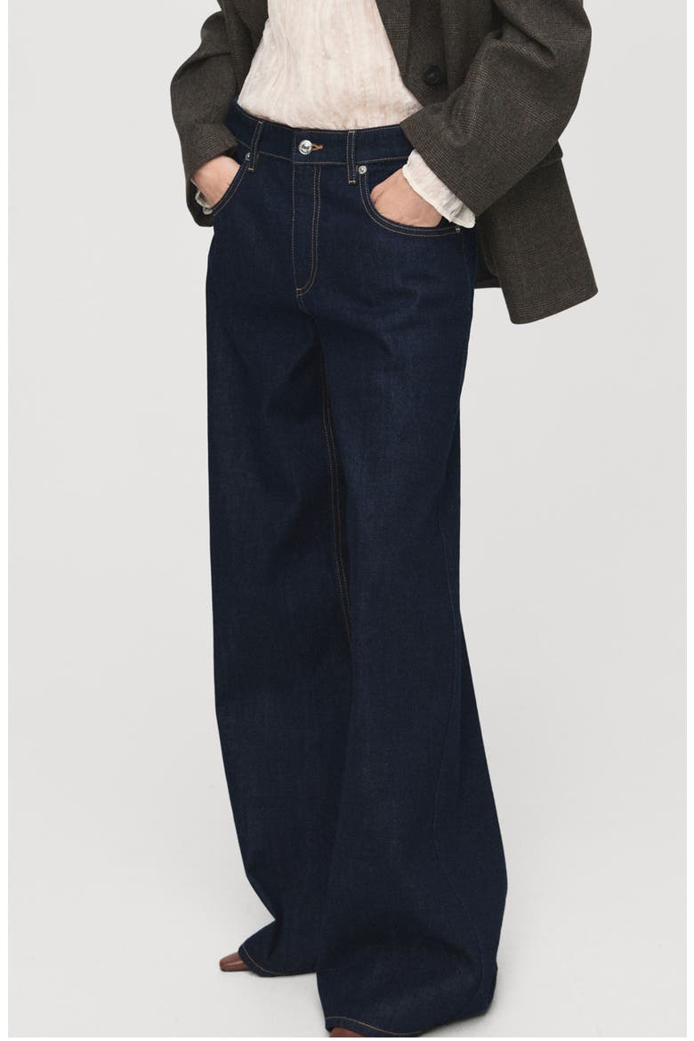 Low Rise Wide Leg Jeans, Main, color, OPEN BLUE