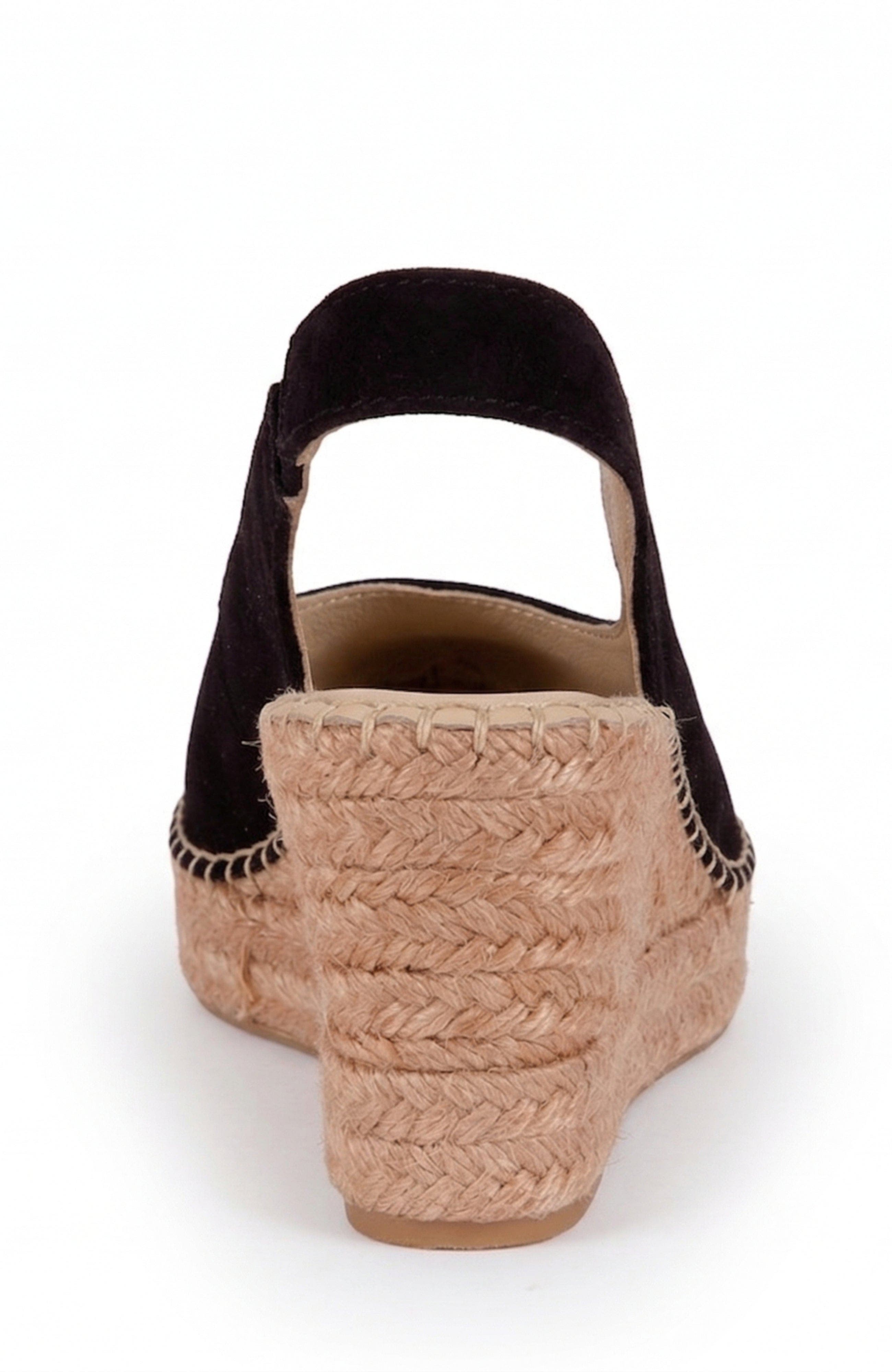 Senorita Suede Wedge Espadrille, Alternate, color, Black
