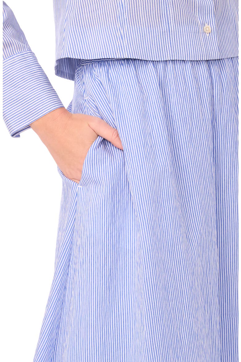 Stripe Flowy Maxi Skirt, Alternate, color, CLASSIC BLUE
