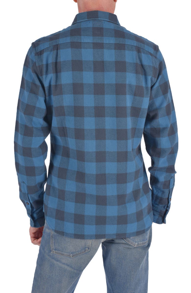 HIROSHI KATO The Ripper Plaid Organic Cotton Flannel Button-Up Shirt, Alternate, color,