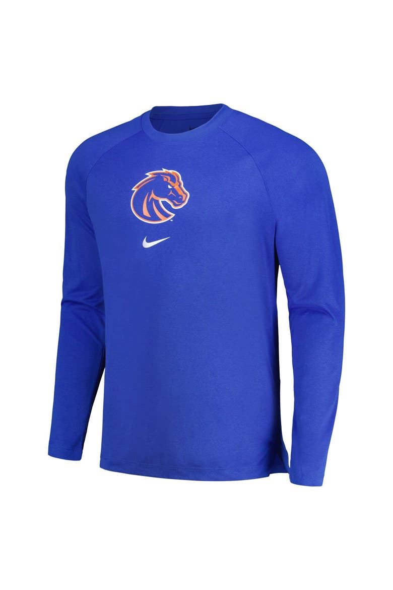 Men's Nike  Royal Boise State Broncos Basketball Spotlight Raglan Performance Long Sleeve T-Shirt, Alternate, color, Royal