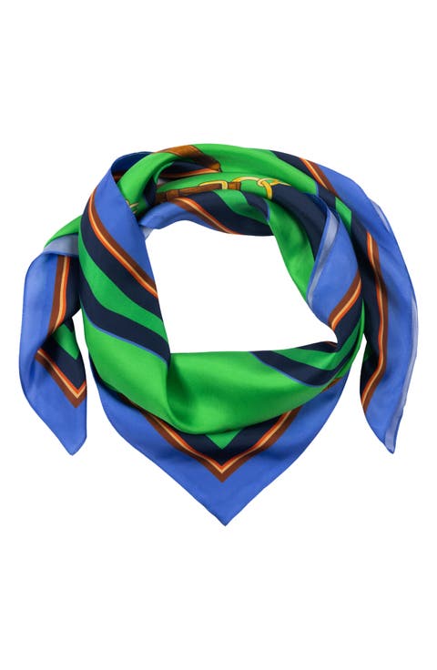 Equestrian Silk Square Scarf