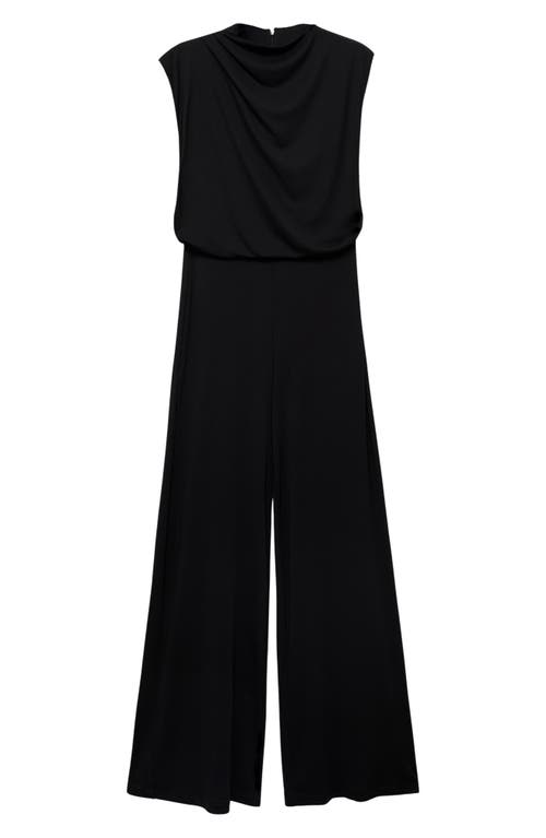 Mango Gathered Waist Jumpsuit
