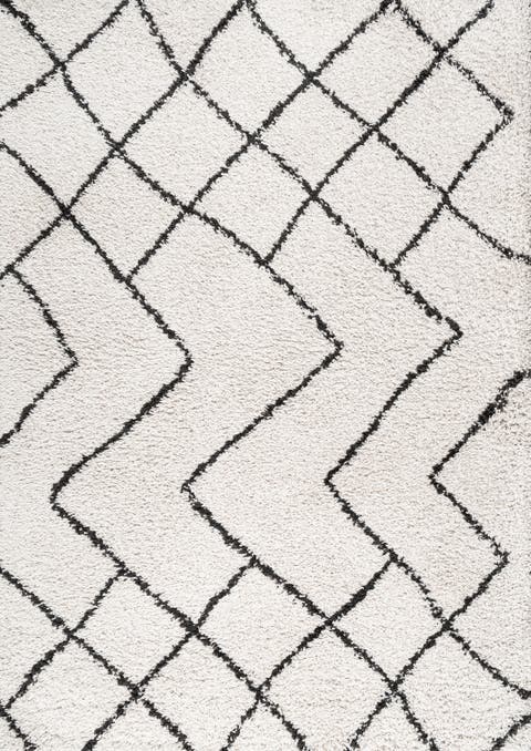 Alcudia Geometric Shag Area Rug
