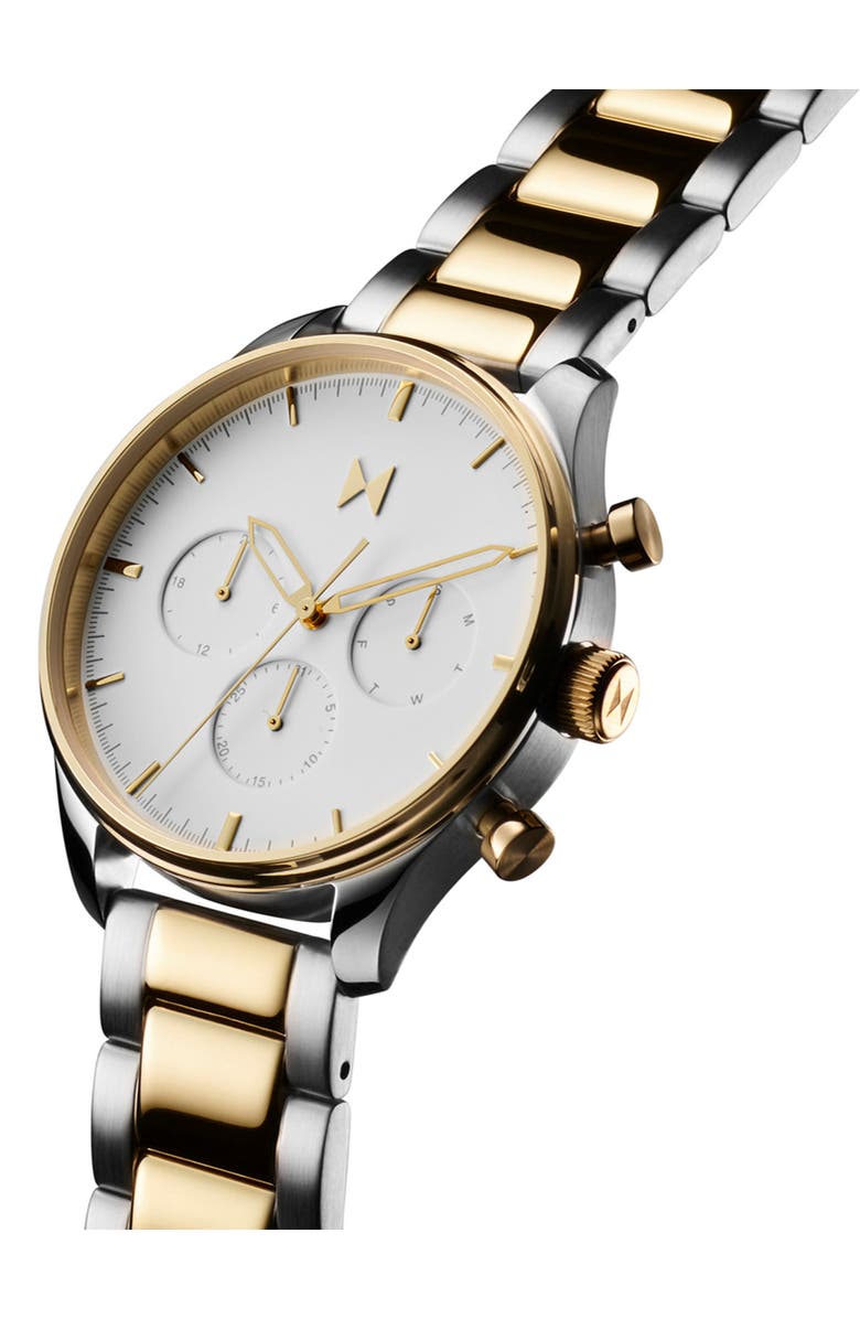 MVMT Airhawk Chronograph Bracelet Watch, 42mm, Alternate, color, White