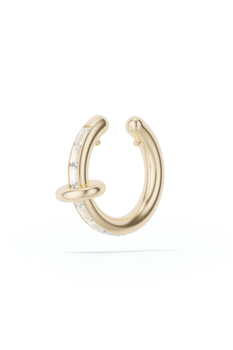 Portia SG Baguette Diamond Ear Cuff, Main, color, YELLOW GOLD
