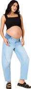 MOTHERHOOD MATERNITY Under the Belly Barrel Leg Maternity Jeans