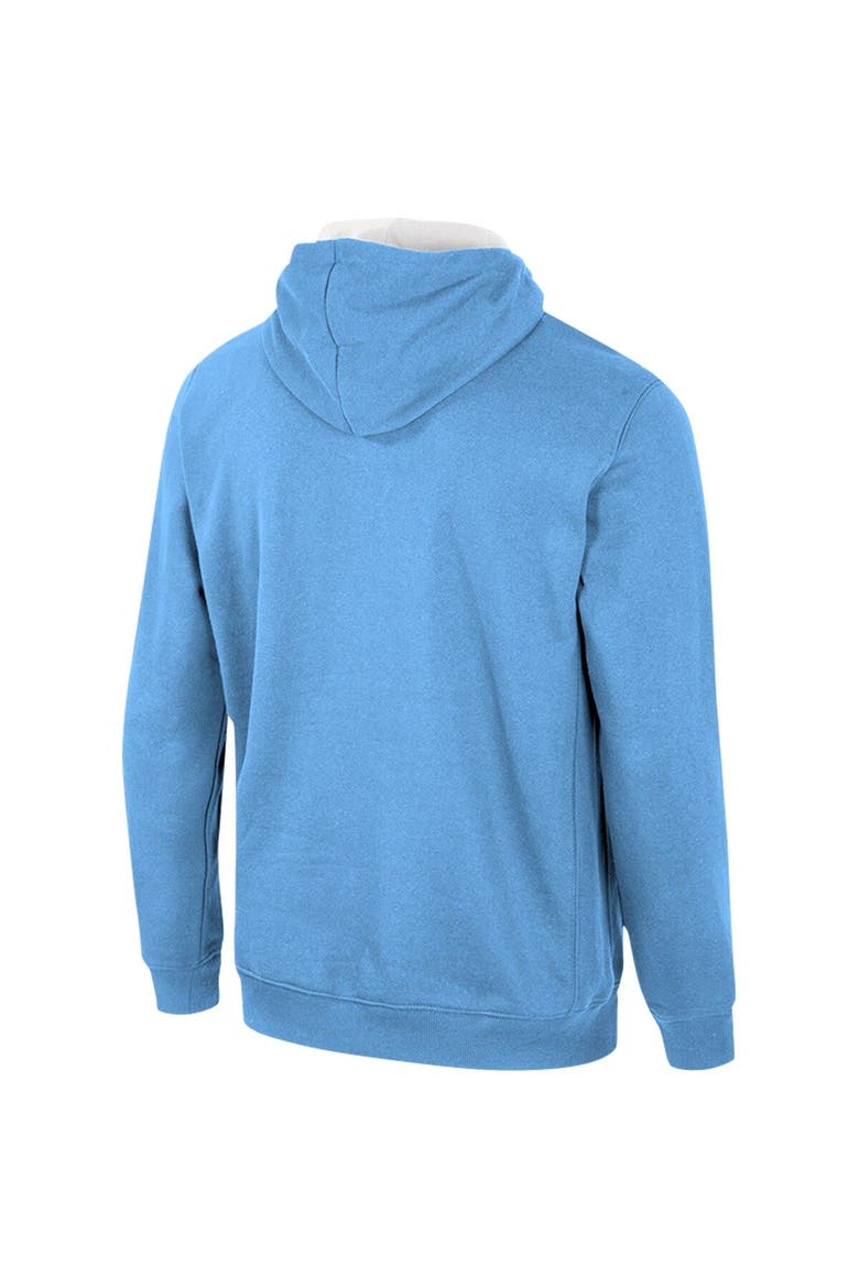 Men's Colosseum Light Blue Columbia University Team Half-Zip Pullover Hoodie, Alternate, color, Light Blue