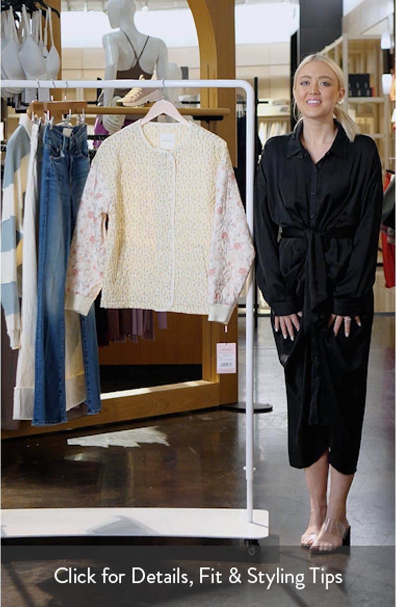 Floral Quilted Jacket, sales video thumbnail