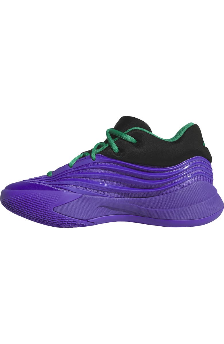 adidas Kids' Dame X Basketball Shoe, Alternate, color, Purple Rush/Black/Court Green