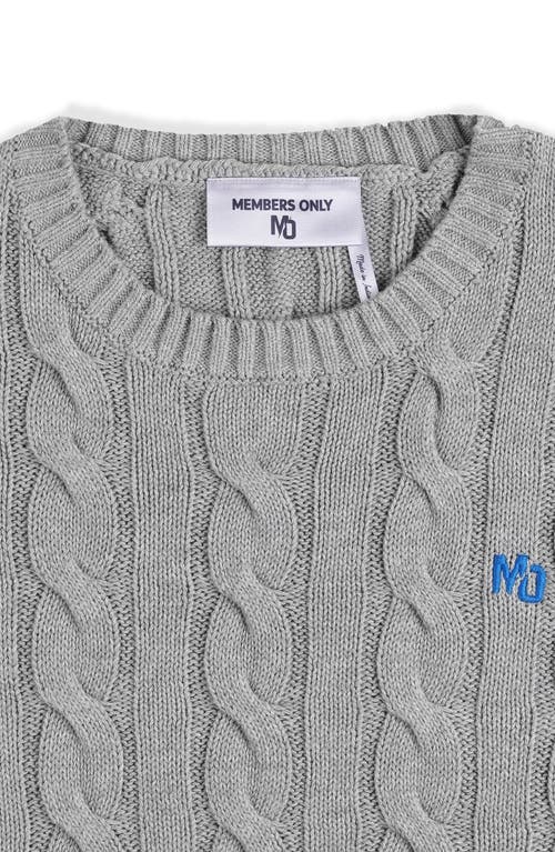Members Only Crew Neck Cable Sweater