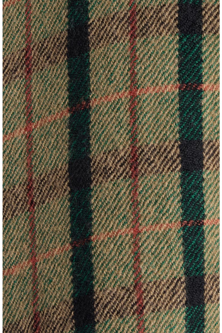 Brushed Wool Blend Check Coat, Alternate, color, MULTICOLOR GREEN