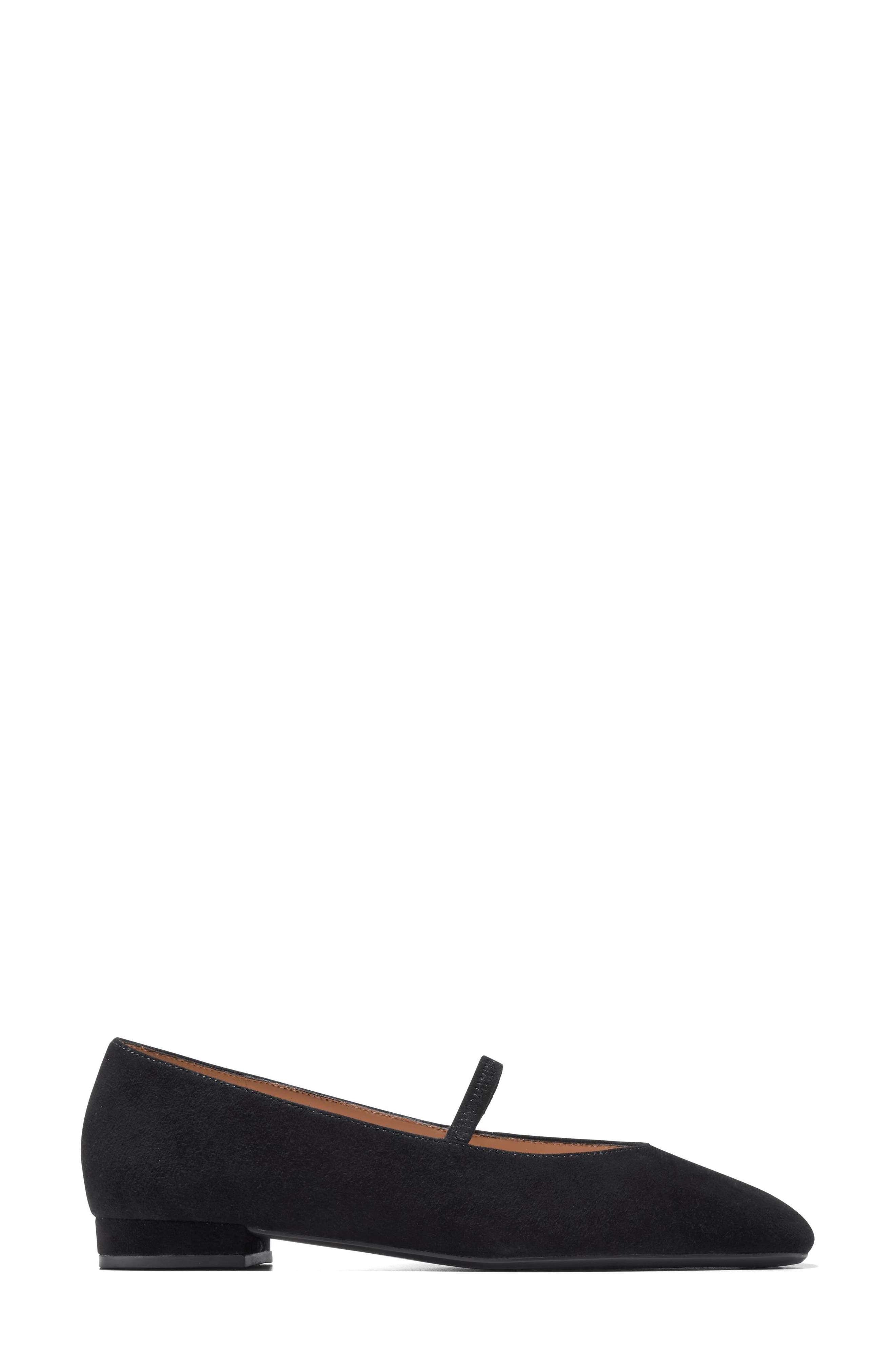 Go-To Valinda Mary Jane Flat, Alternate, color, BLACK SUEDE