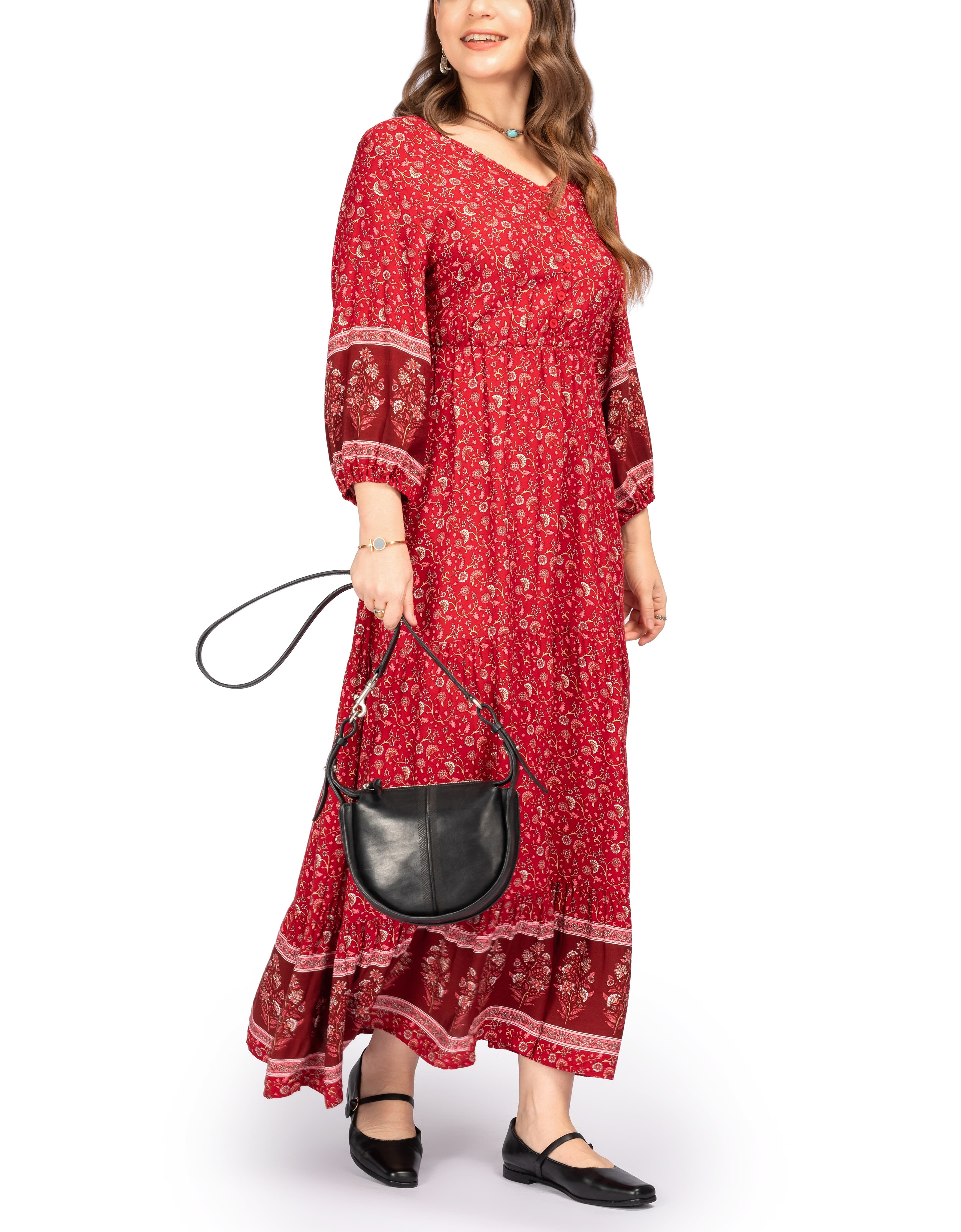 OLD TREND Dahlia Genuine Leather Compact Structured Crossbody, Alternate, color, Black