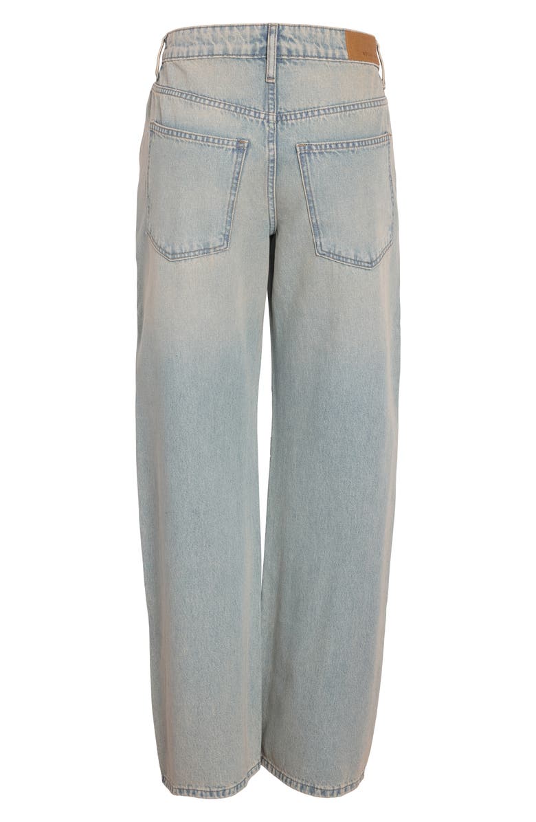 Noisy may Adriana Loose Fit Jeans, Alternate, color, Light Blue Denim