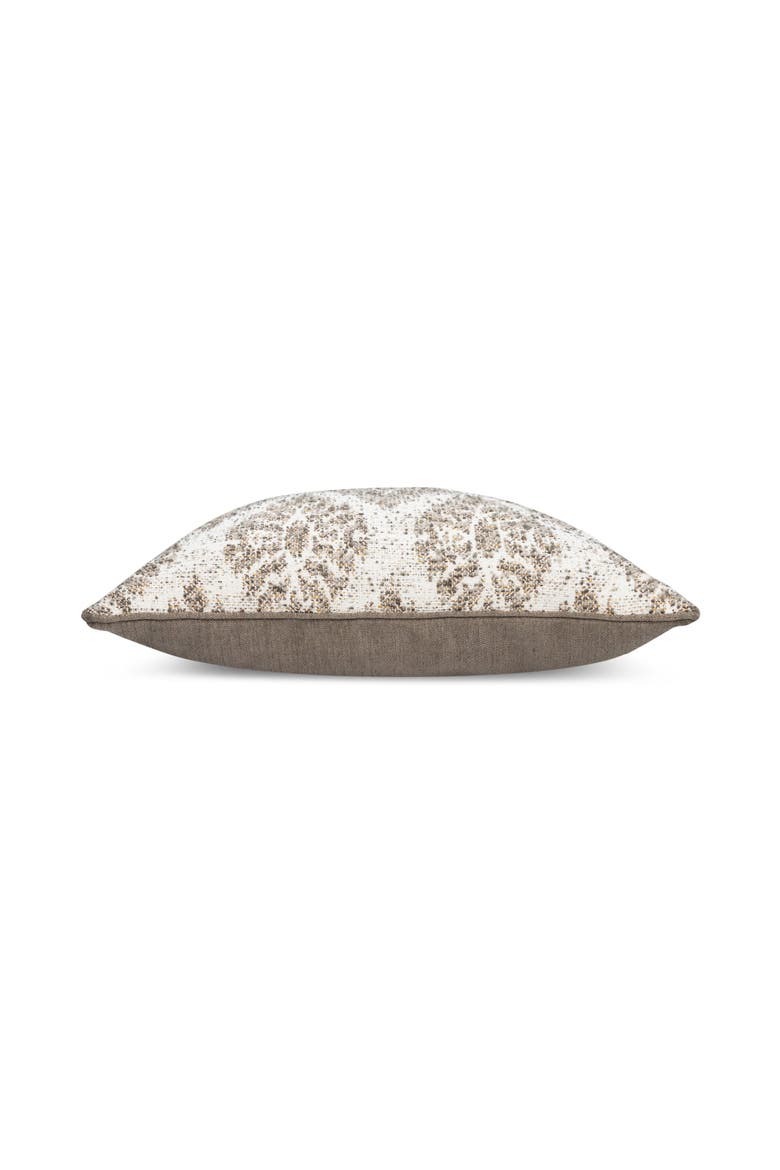 Forma Textured Boucle Indoor & Outdoor Woven Accent Pillow & Insert, Alternate, color, Travertine