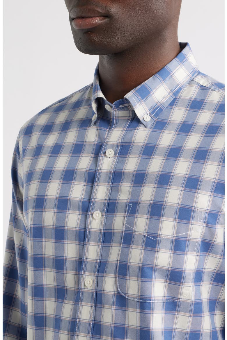 Alex Check Button-Down Shirt, Alternate, color, BLUE ALEX PLAID