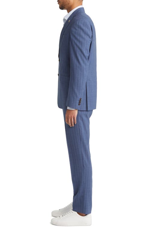 Ted Baker London Karl Stripe Wool Suit In Blue