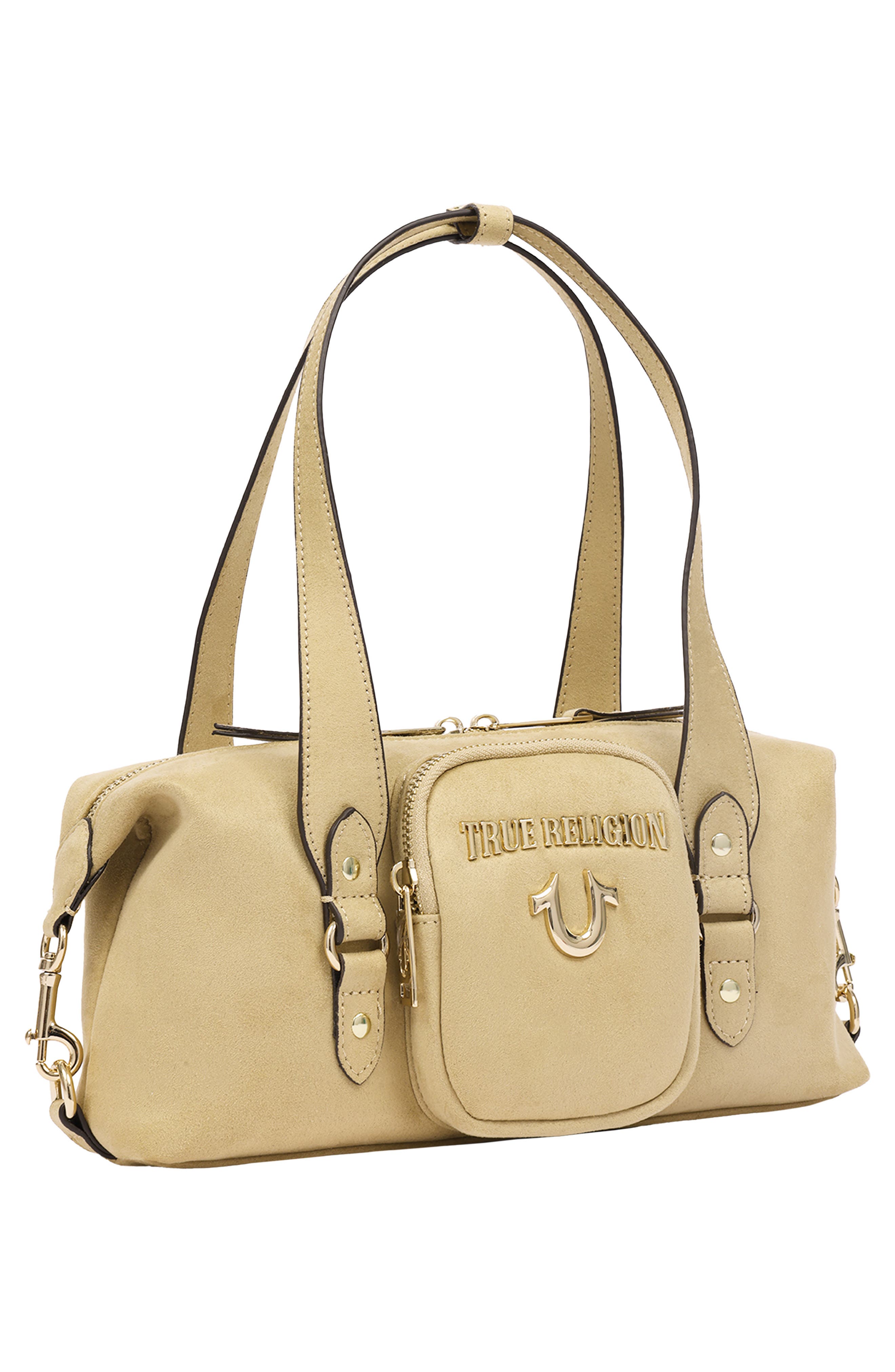 East/West Horseshoe Satchel Bag, Alternate, color, TAN
