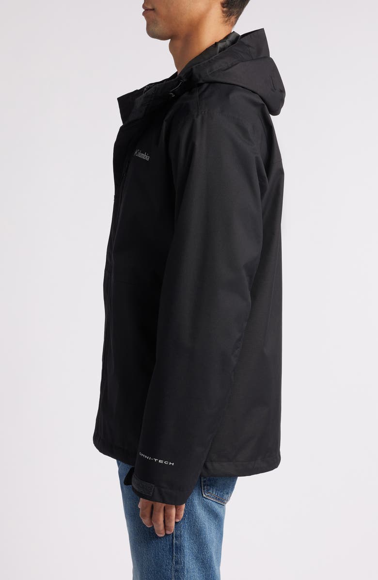 Columbia Hikebound<sup>™</sup> II Rain Jacket, Alternate, color, Black