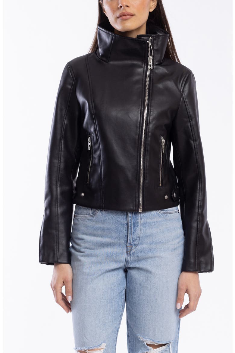 Faux Leather Moto Jacket, Alternate, color, BEST IN SHOW